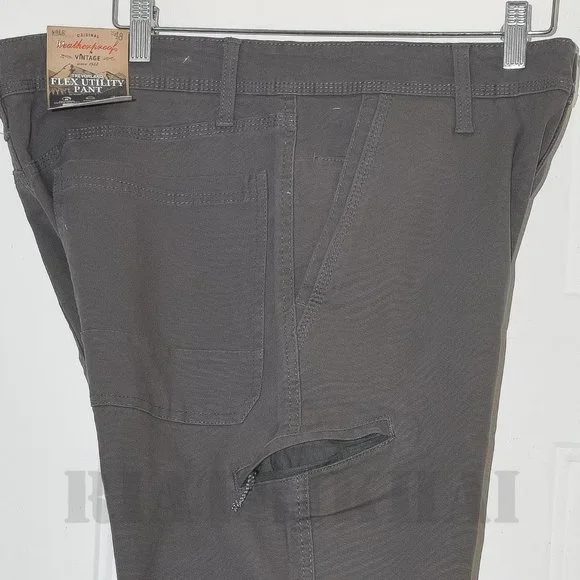 NWT Men’s Trevorland Flex Utility Pant Weatherproof Vintage  Gray - Picture 9 of 10
